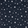 Algodón estampado ZETOILE Azul marino / Blanco